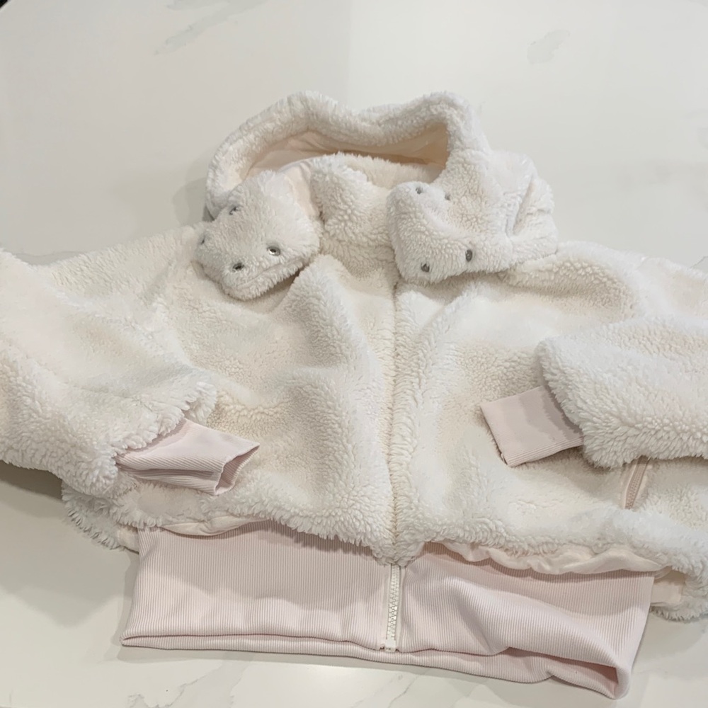 ALO Yoga Cream Teddy Jacket